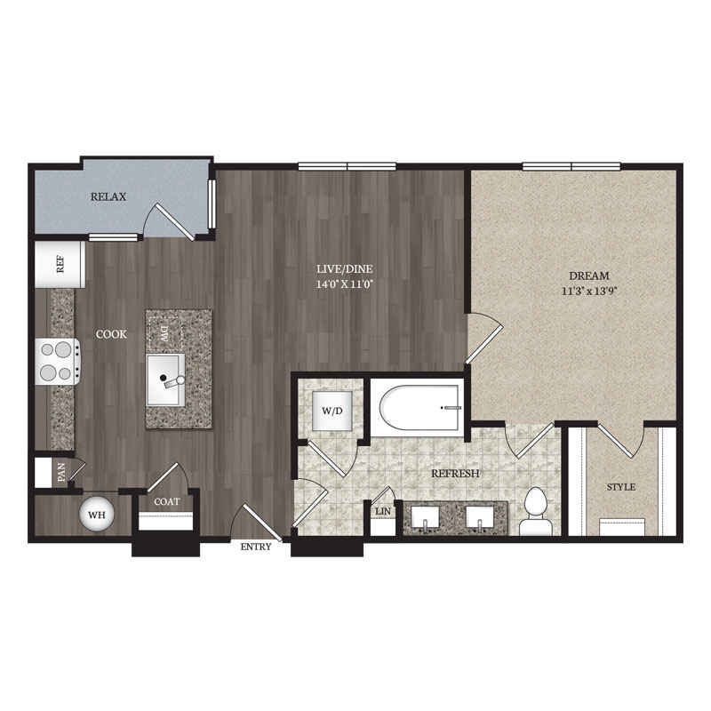 apartment floor plan a2