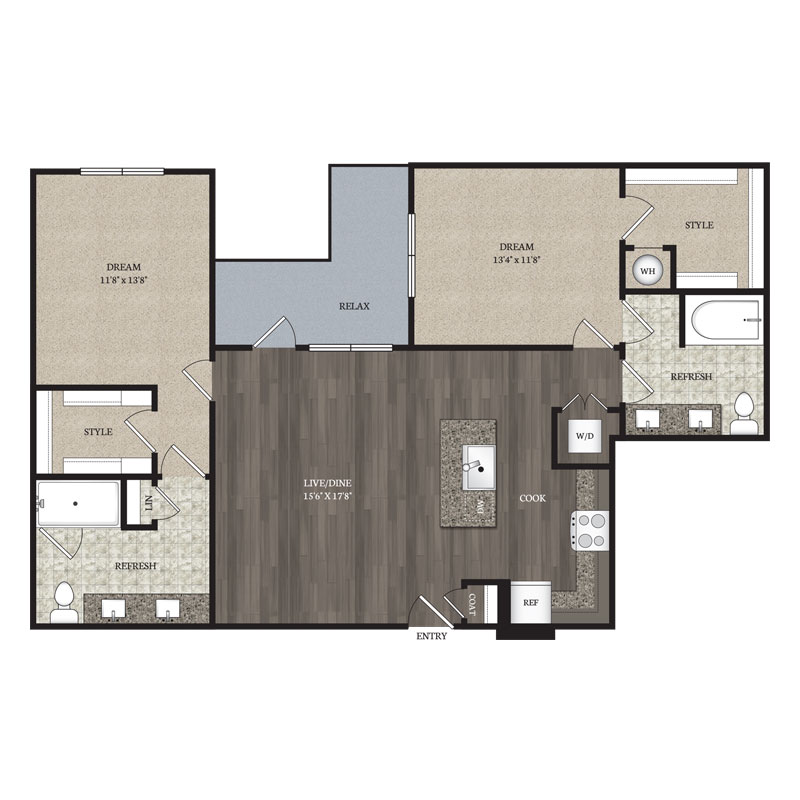 apartment floor plan b3