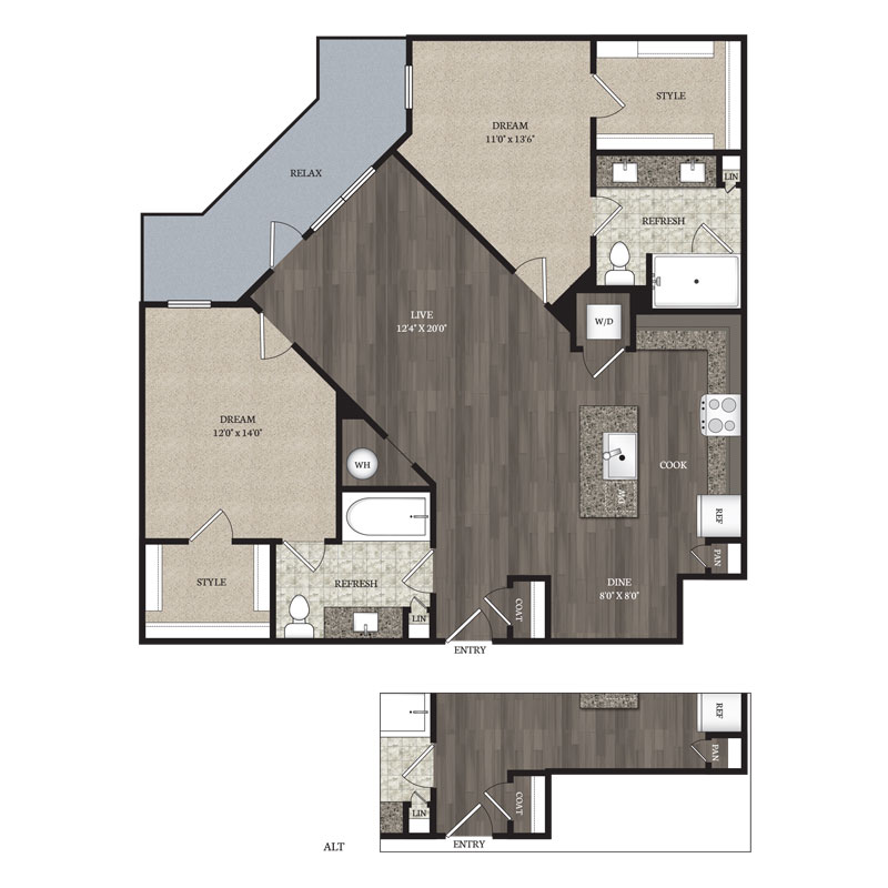apartment floor plan b4