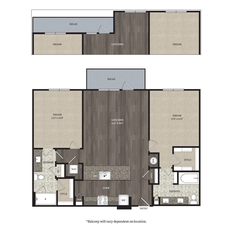 apartment floor plan b5