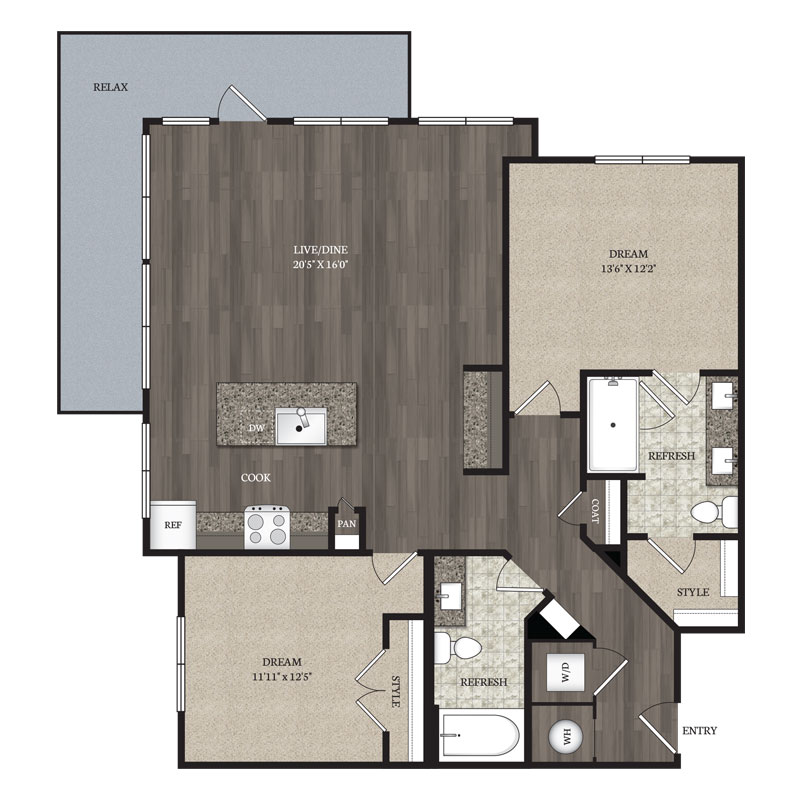 apartment floor plan b6